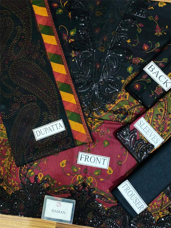 Luxury Lawn 3-Piece Unstitched Suit