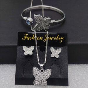 Indian Silver Zircon Combo Deal