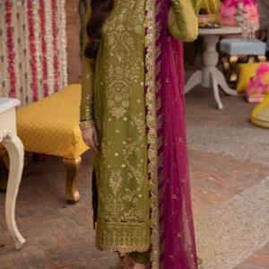 Heavy Embroidered Chiffon Dress With Chiffon Embroidered Dupatta (Unstitched)