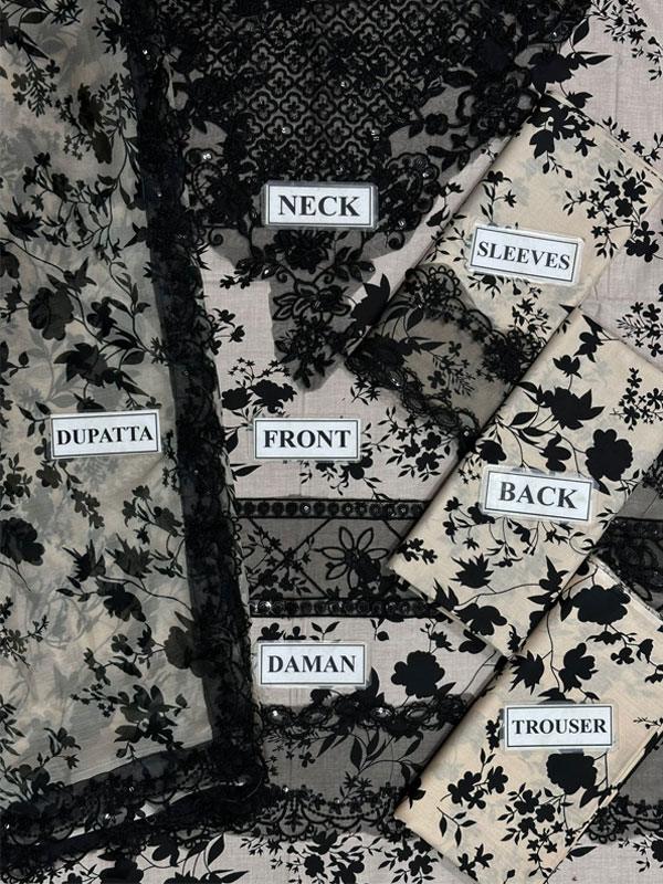 Luxury Digital Printed Lawn Suit (Unstitched)