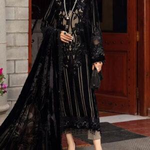 Embroidered Lawn Suit with Chiffon Dupatta (Unstitched)