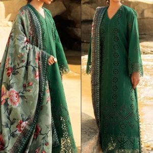 Luxury Chicken Kari Dress with Digital Silk Dupatta